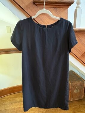 Lulus Black Sheath Mini Dress XS Short Sleeve Little Black Dress